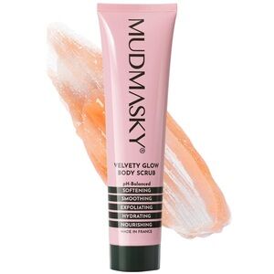 MUDMASKY Velvety Glow Body Scrub Exfoliating Gentle Daily Skincare 6oz NEW